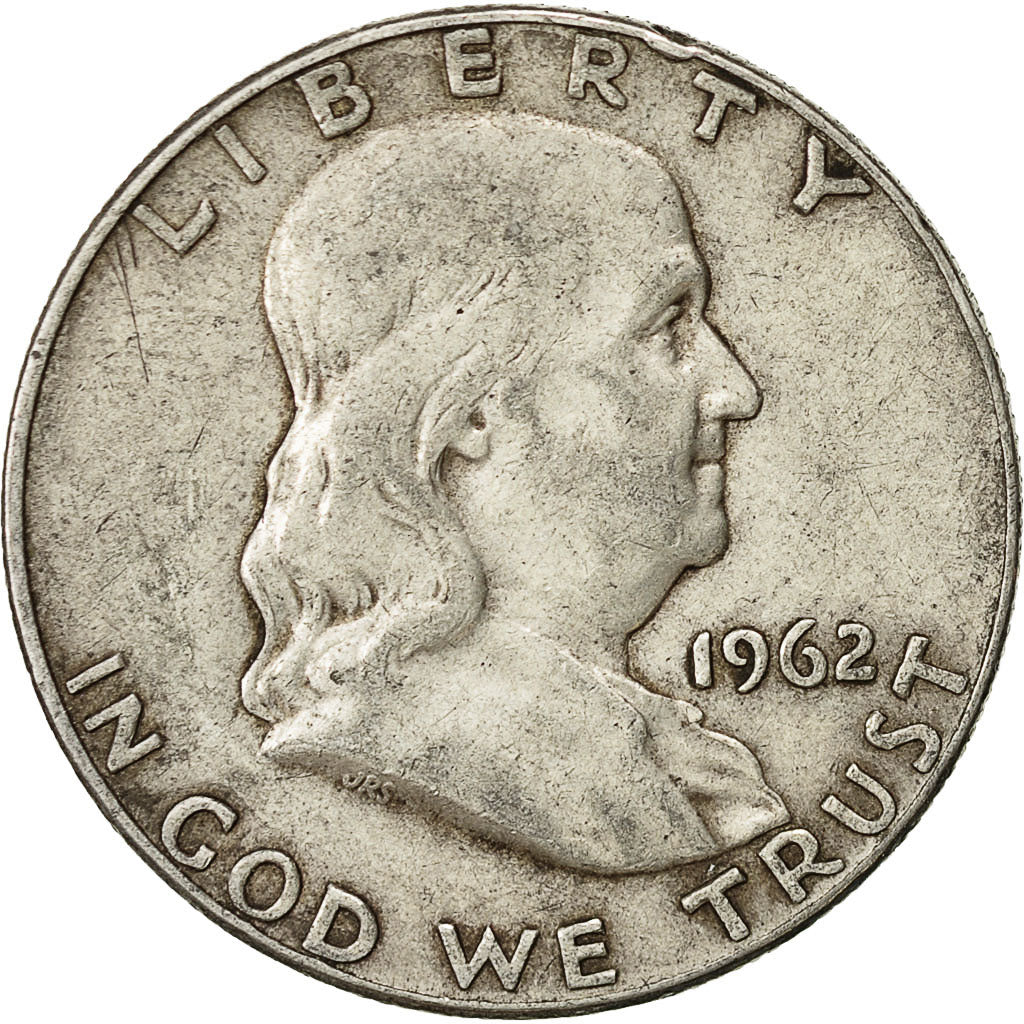 Estados Unidos, Franklin Half Dollar, Half Dollar, 1962, U.S. Mint, Denver, MBC
