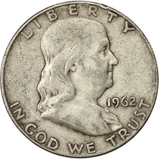 Estados Unidos, Franklin Half Dollar, Half Dollar, 1962, U.S. Mint, Denver, MBC