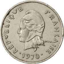 New Hebrides, 10 Francs, 1970, Paris, SS, Nickel, KM:2.1