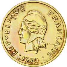 Nuove Ebridi, 2 Francs, 1970, Paris, BB, Nichel-ottone, KM:5.1