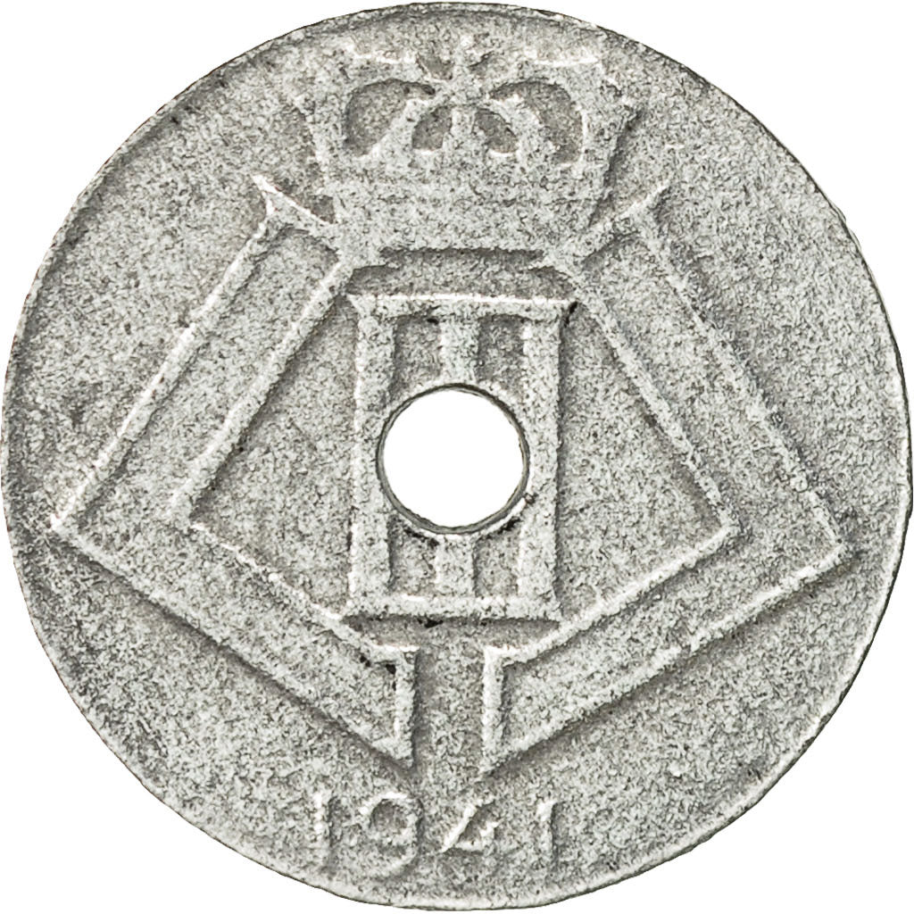 Moneta, Belgio, 5 Centimes, 1941, MB, Zinco, KM:124