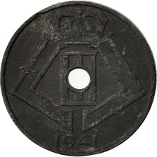 Bélgica, 5 Centimes, 1941, MBC, Cinc, KM:124