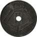 Bélgica, 5 Centimes, 1941, MBC, Cinc, KM:124