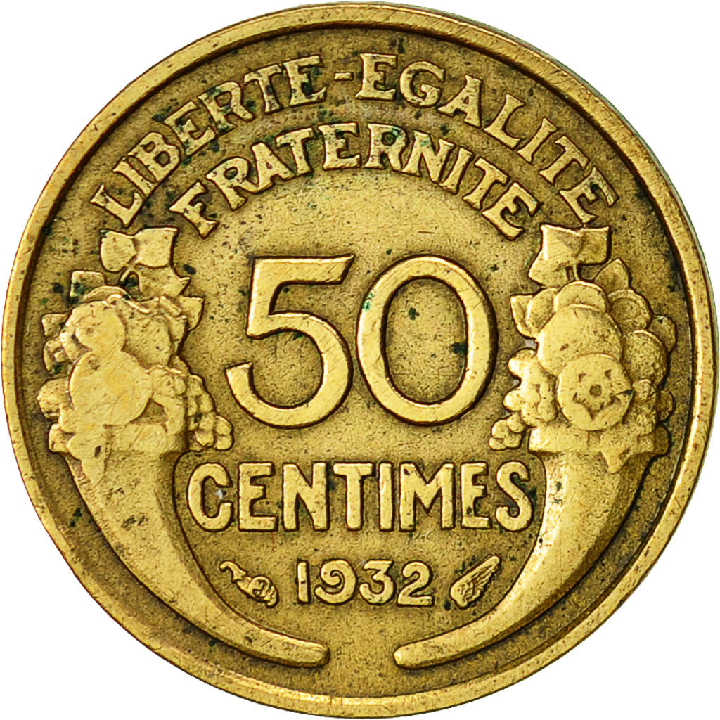 France, Morlon, 50 Centimes, 1932, Paris, TTB, Aluminum-Bronze, KM:894.1