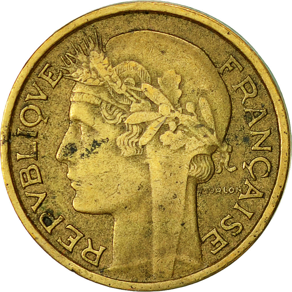 Francia, Morlon, 50 Centimes, 1936, Paris, BB, Alluminio-bronzo, KM:894.1