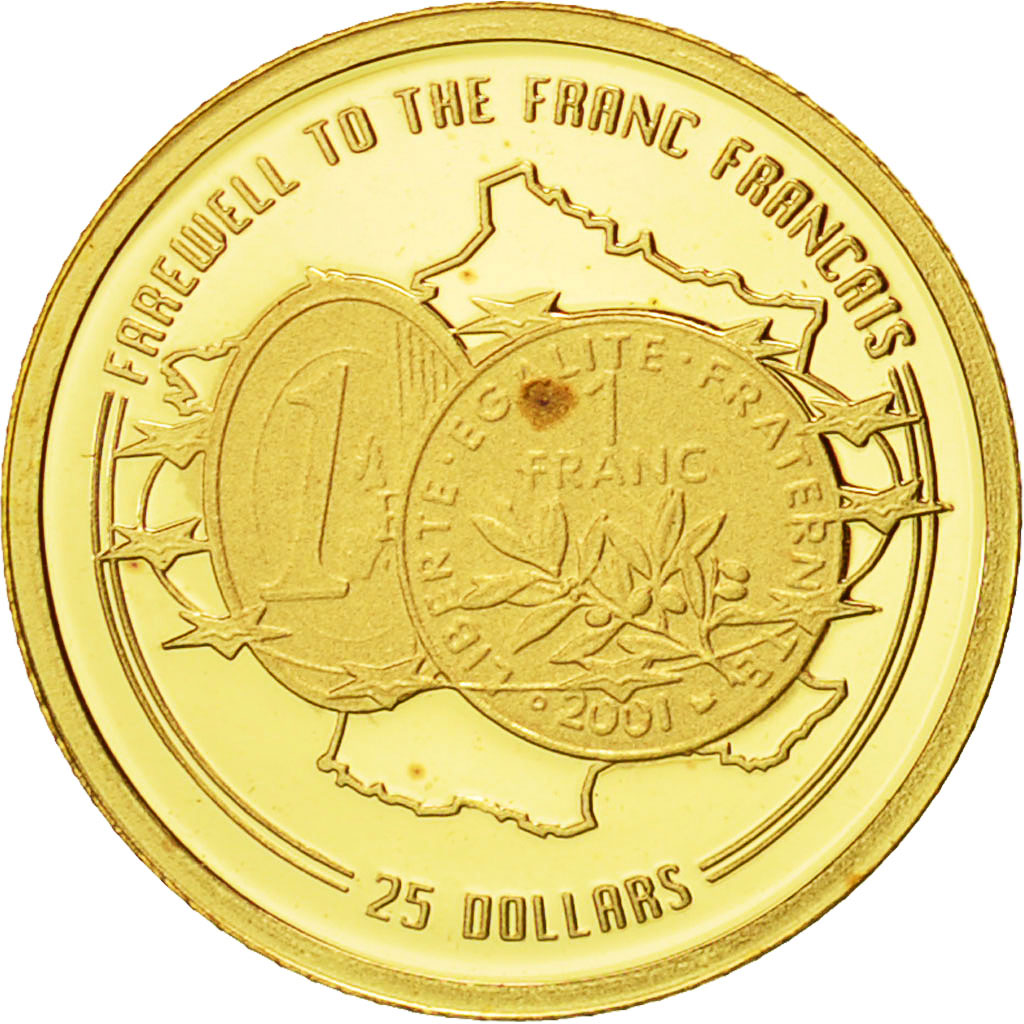 Liberia, 25 Dollars, 2002, American Mint, FDC, Oro, KM:669