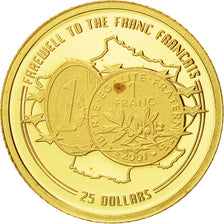 Liberia, 25 Dollars, 2002, American Mint, FDC, Or, KM:669