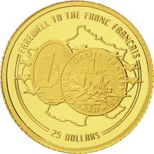 Liberia, 25 Dollars, 2002, American Mint, FDC, Oro, KM:669