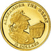 Liberia, 25 Dollars, Alexander The Great, 2001, MS(65-70), Gold