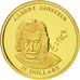 Liberia, 25 Dollars, Einstein, 2001, FDC, Oro