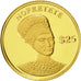 Liberia, 25 Dollars, Nofretete, 2000, American Mint, FDC, Oro, KM:512