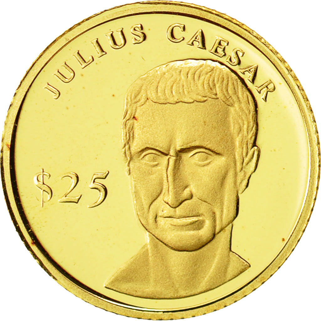 Liberia, 25 Dollars, César, 2000, American Mint, STGL, Gold, KM:631