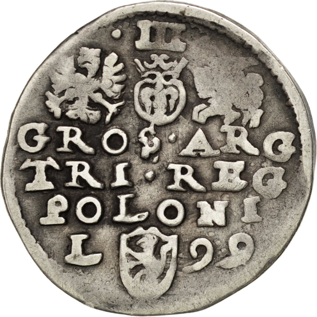 Polonia, 3 Groschen, 1599, MB, Argento