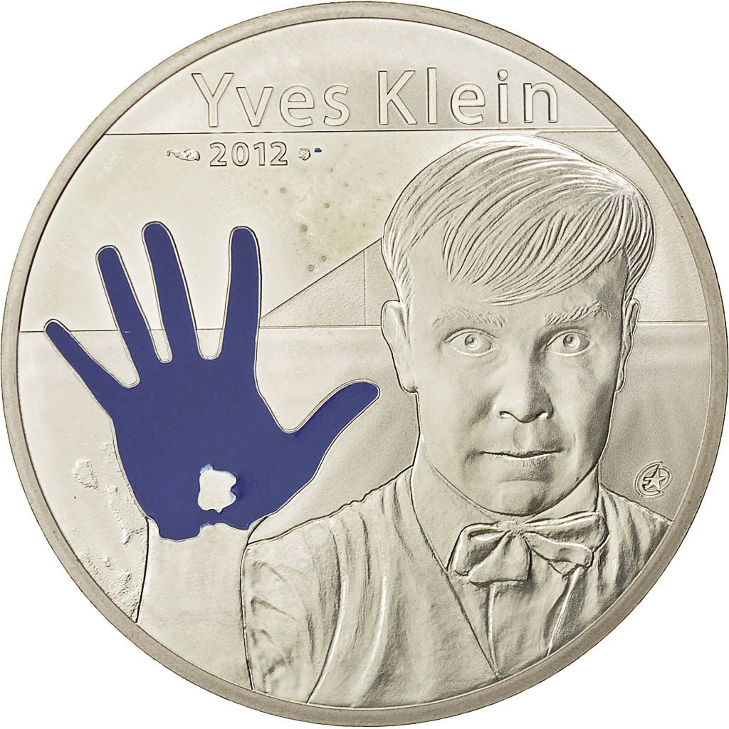 Francia, 10 Euro, Yves Klein, 2012, FDC, Argento, KM:2087
