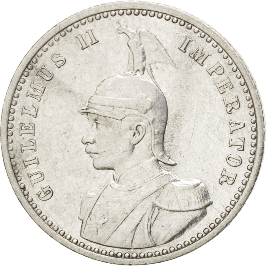 GERMAN EAST AFRICA, 1/4 Rupie, 1898, KM #3, AU(50-53), Silver, 2.90