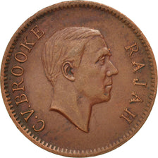 SARAWAK, Cent, 1937, Heaton, KM #18, AU(55-58), Bronze, 5.39