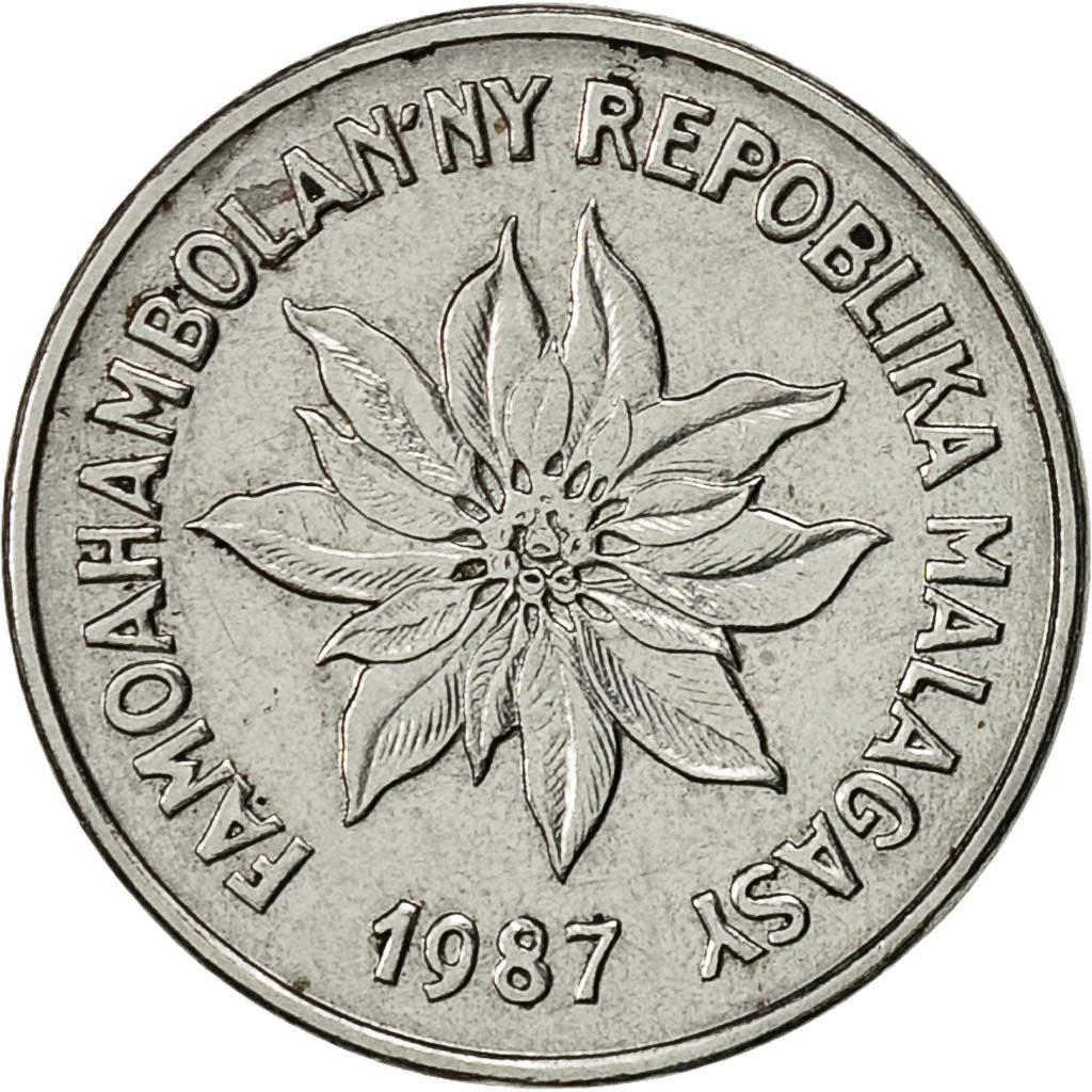 Madagascar, Franc, 1987, Paris, SPL-, Acciaio inossidabile, KM:8