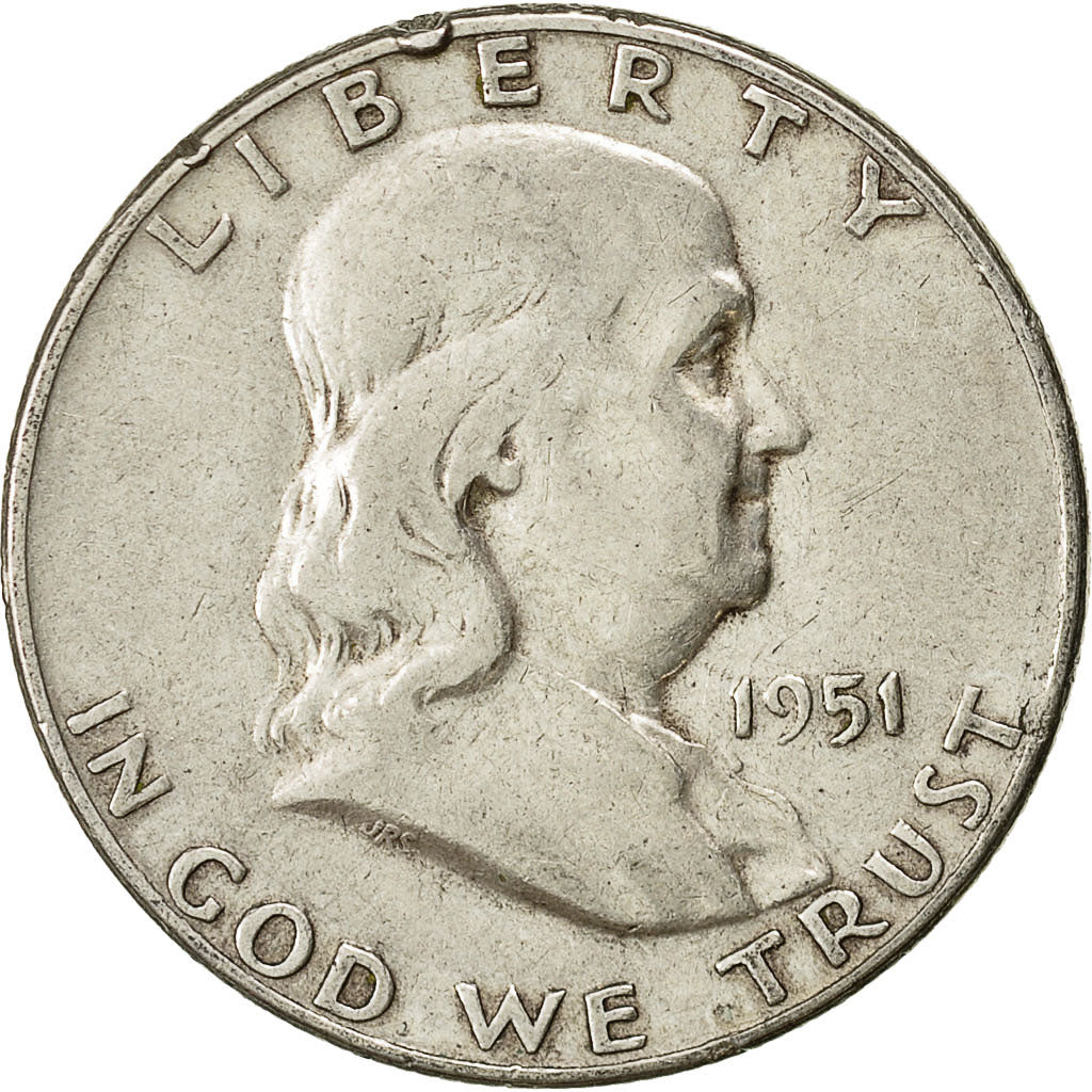 Estados Unidos, Franklin Half Dollar, Half Dollar, 1951, U.S. Mint, San