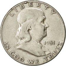 Estados Unidos, Franklin Half Dollar, Half Dollar, 1951, U.S. Mint, San