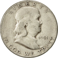 Stati Uniti, Franklin Half Dollar, Half Dollar, 1951, U.S. Mint, San Francisco