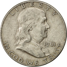 États-Unis, Franklin Half Dollar, Half Dollar, 1961, U.S. Mint, Denver, TTB