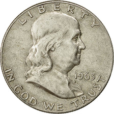 Estados Unidos, Franklin Half Dollar, Half Dollar, 1963, U.S. Mint, Denver, MBC