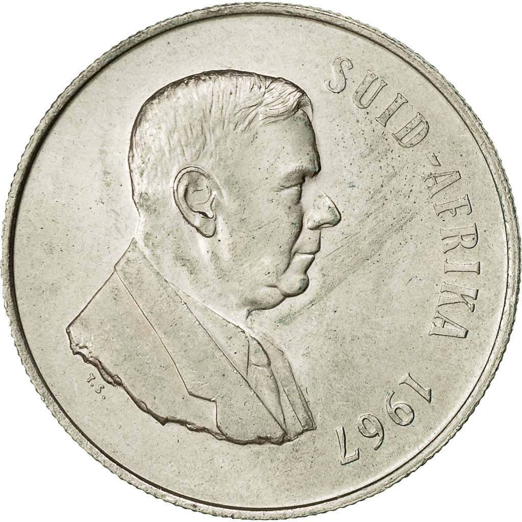 Sudafrica, Rand, 1967, BB+, Argento, KM:72.2
