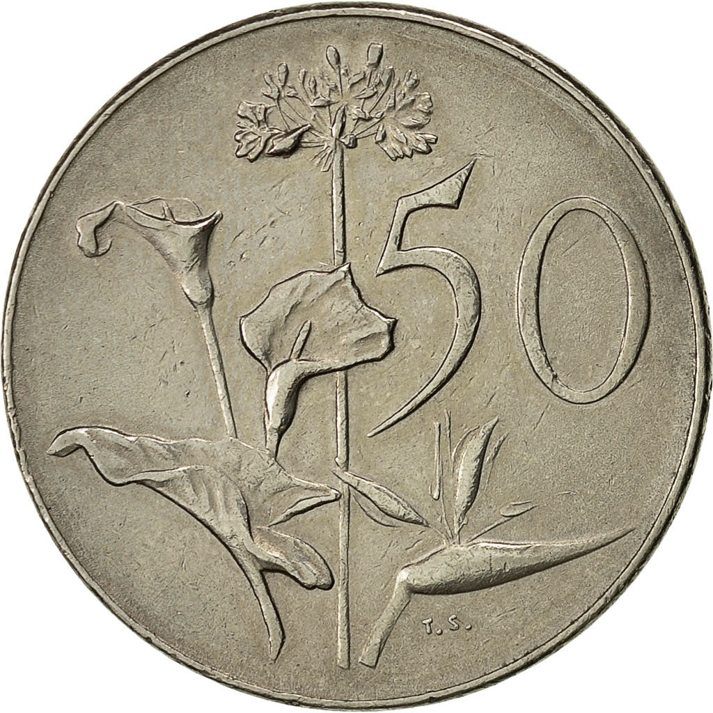 Afrique du Sud, 50 Cents, 1970, TTB, Nickel, KM:87