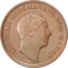 GERMAN STATES, Kreuzer, 1845, KM #218.1, AU(55-58), Copper, 4.07