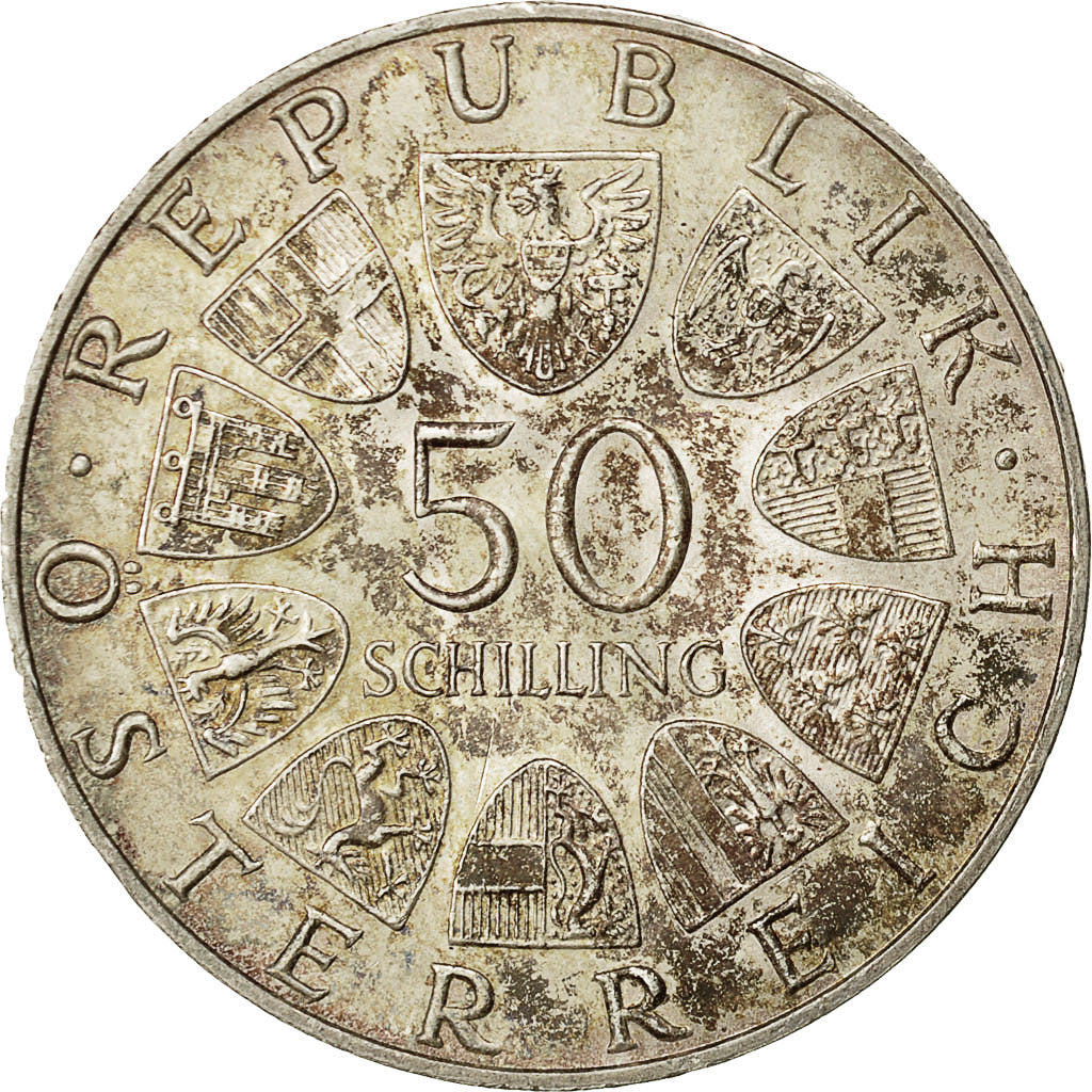 Österreich, 50 Schilling, 1970, VZ, Silber, KM:2908