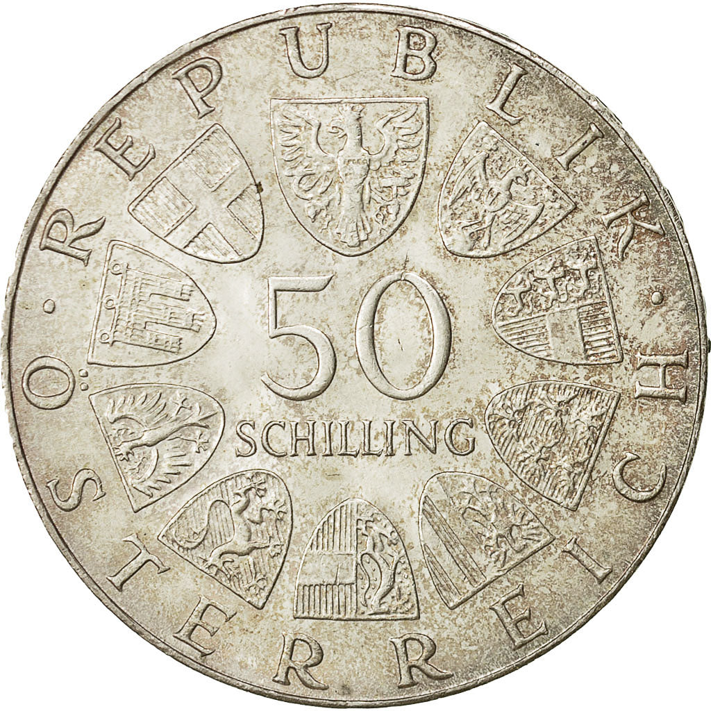 Österreich, 50 Schilling, 1972, VZ, Silber, KM:2913