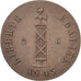 HAITI, 2 Centimes, 1846, KM #27.1, AU(55-58), Copper, 24, 5.60