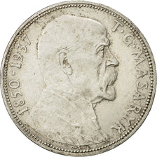 Czechoslovakia, 20 Korun, 1937, AU(50-53), Silver, KM:18