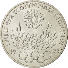 ALEMANIA - REPÚBLICA FEDERAL, 10 Mark, 1972, Hambourg, MBC+, Plata, KM:135