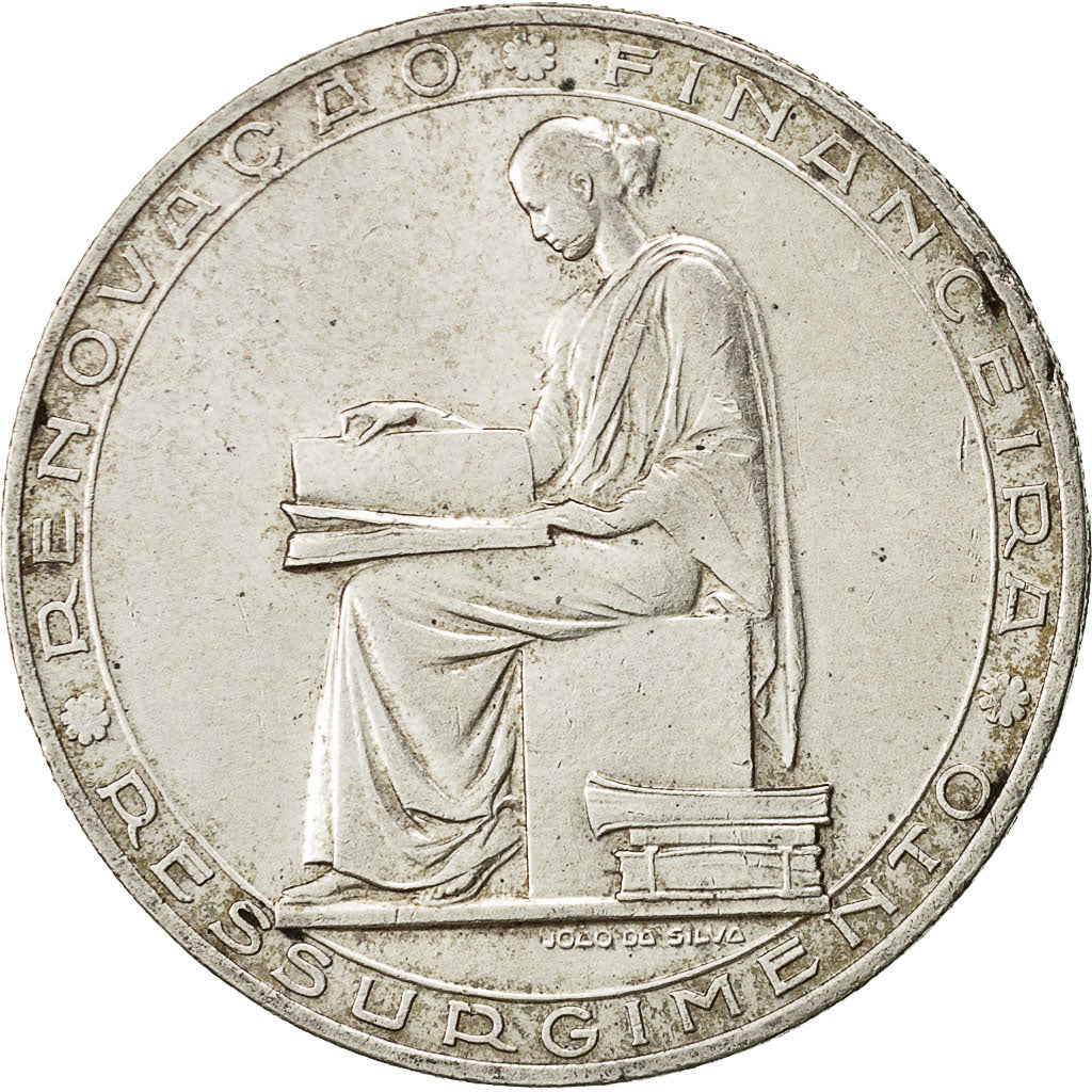 Portogallo, 20 Escudos, 1953, BB, Argento, KM:585