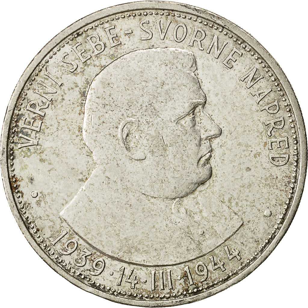 Eslovaquia, 50 Korun, 1944, MBC, Plata, KM:10