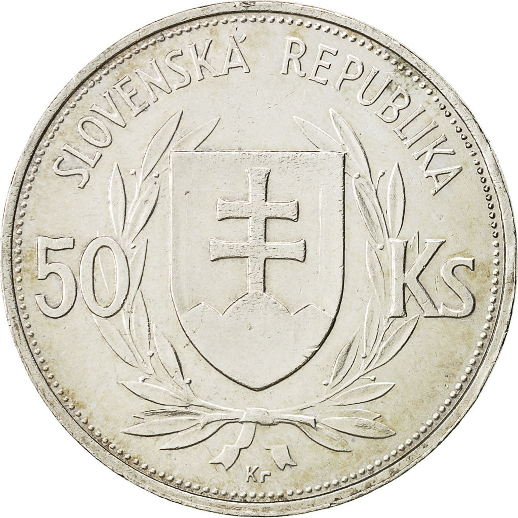 Eslovaquia, 50 Korun, 1944, MBC, Plata, KM:10