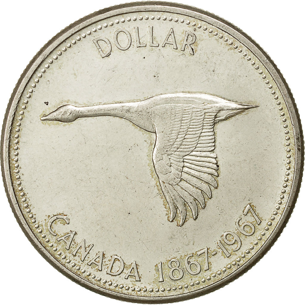 Canada, Elizabeth II, Dollar, 1967, Royal Canadian Mint, Ottawa, EF(40-45)
