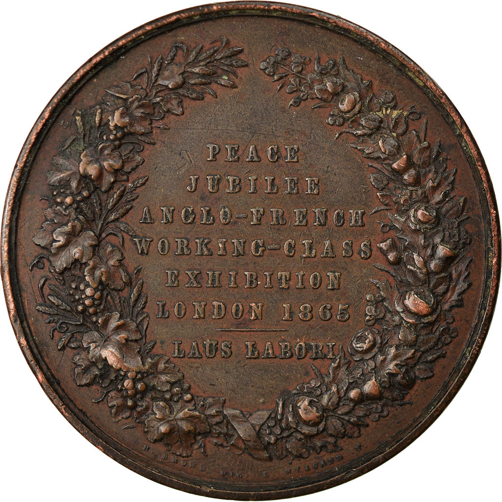 United Kingdom , Medal, Richard Cobden, Anglo-French Working-Class Ehibition