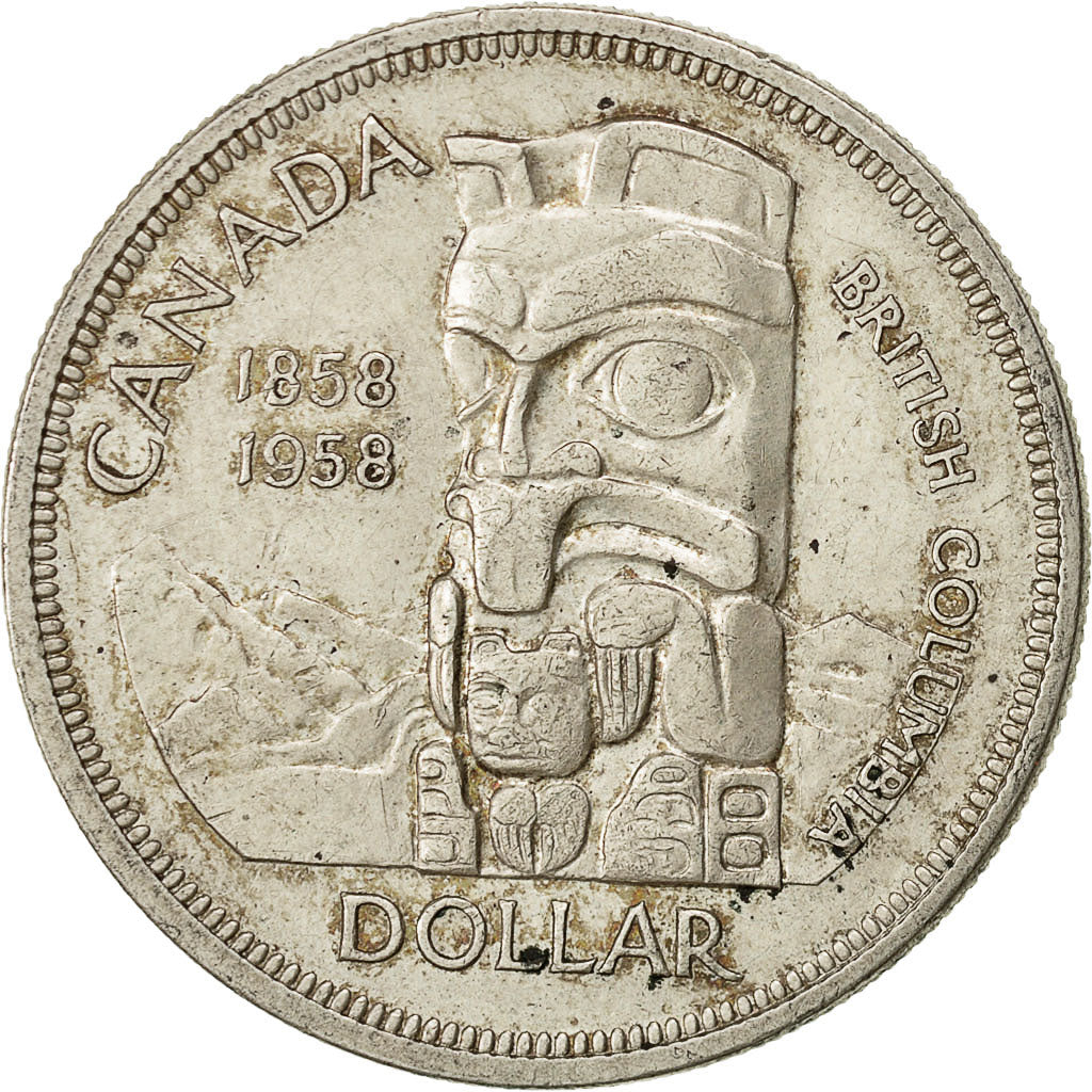 Canada, Elizabeth II, Dollar, 1958, Royal Canadian Mint, Ottawa, BB, Argento