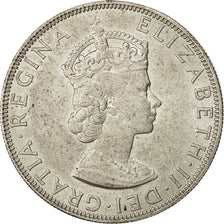 Bermuda, Elizabeth II, Crown, 1964, AU(55-58), Silver, KM:14