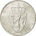 Norway, Haakon VII, 10 Kroner, 1964, MS(63), Silver, KM:413