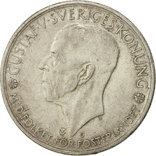 moneta, Svezia, Gustaf V, 5 Kronor, 1935, BB, Argento, KM:806