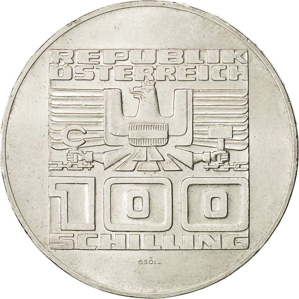 moneta, Austria, 100 Schilling, 1975, SPL, Argento, KM:2925