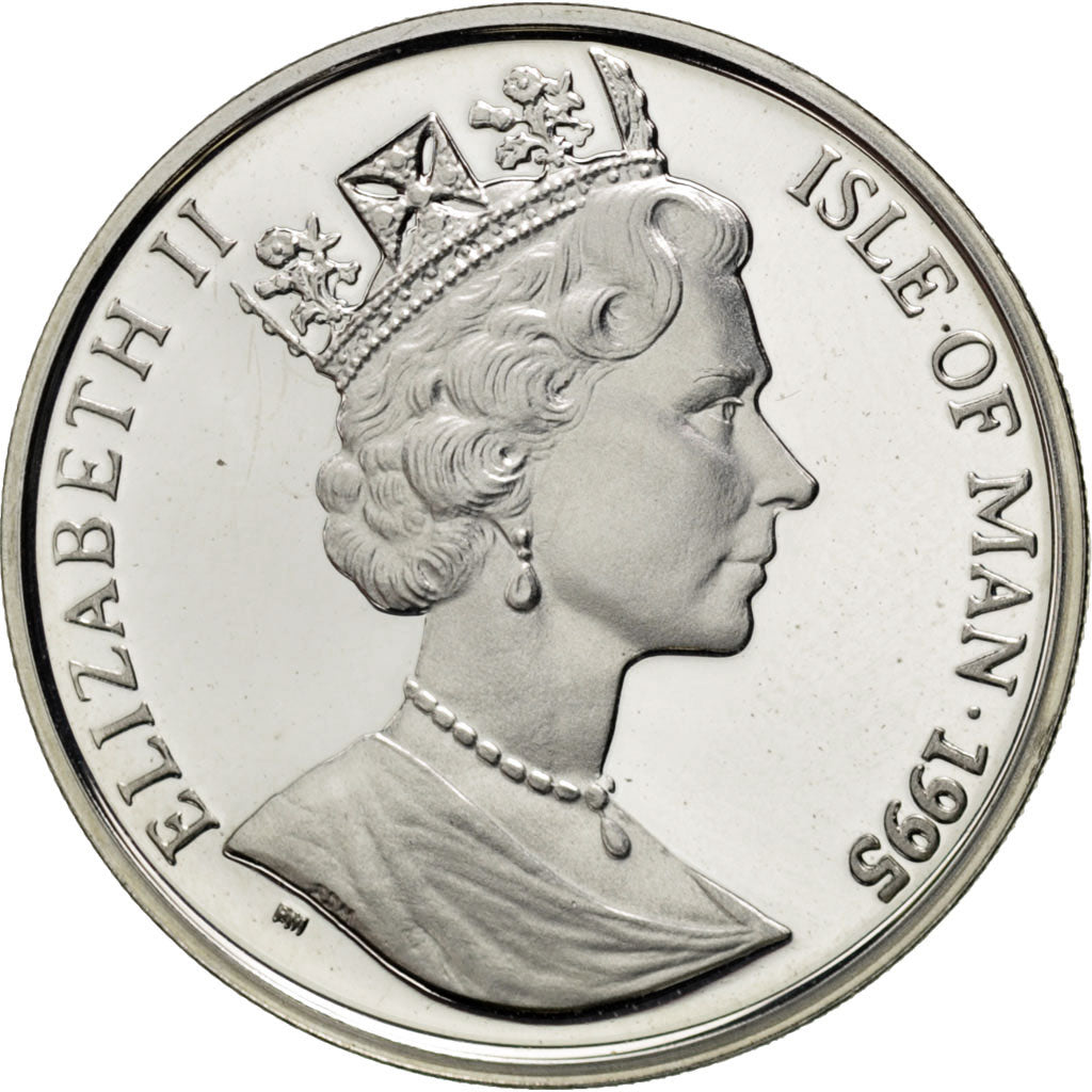 ISLE OF MAN, 15 ECUs, 1995, Pobjoy Mint, KM #714, MS(65-70), Silver, 30, 10.22