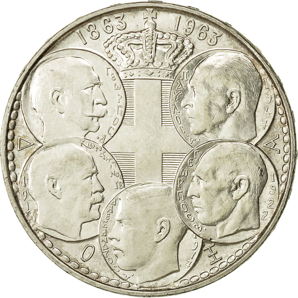 münze, Griechenland, Paul I, 30 Drachmai, 1963, VZ+, Silber, KM:86