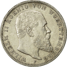 moneta, Stati tedeschi, BADEN, Friedrich II, 3 Mark, 1909, Stuttgart, BB