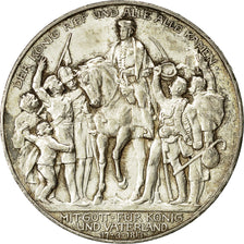 moneta, Stati tedeschi, PRUSSIA, Wilhelm II, 3 Mark, 1913, Berlin, MB+, Argento