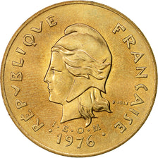 coin, French Polynesia, 100 Francs, 1976, Paris, MS(60-62), Nickel-Bronze, KM:14