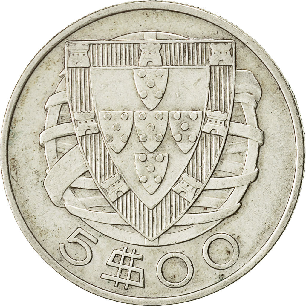 münze, Portugal, 5 Escudos, 1933, SS, Silber, KM:581